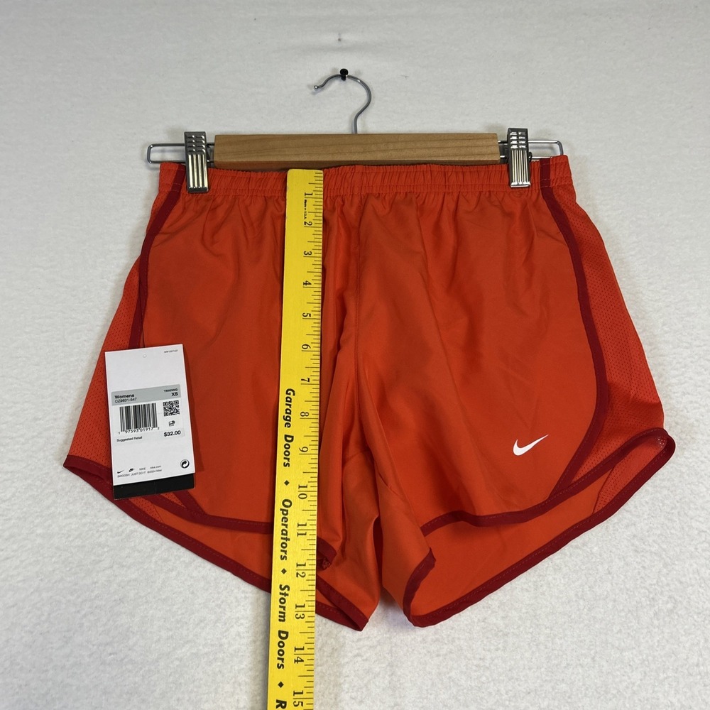 Nike Dri-Fit Womens Large Tempo Mid-Rise Lined Running Shorts Red 848196-696 - Picture 3 of 7